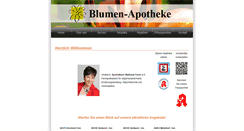 Desktop Screenshot of blumen-apotheke.de