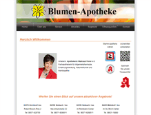 Tablet Screenshot of blumen-apotheke.de